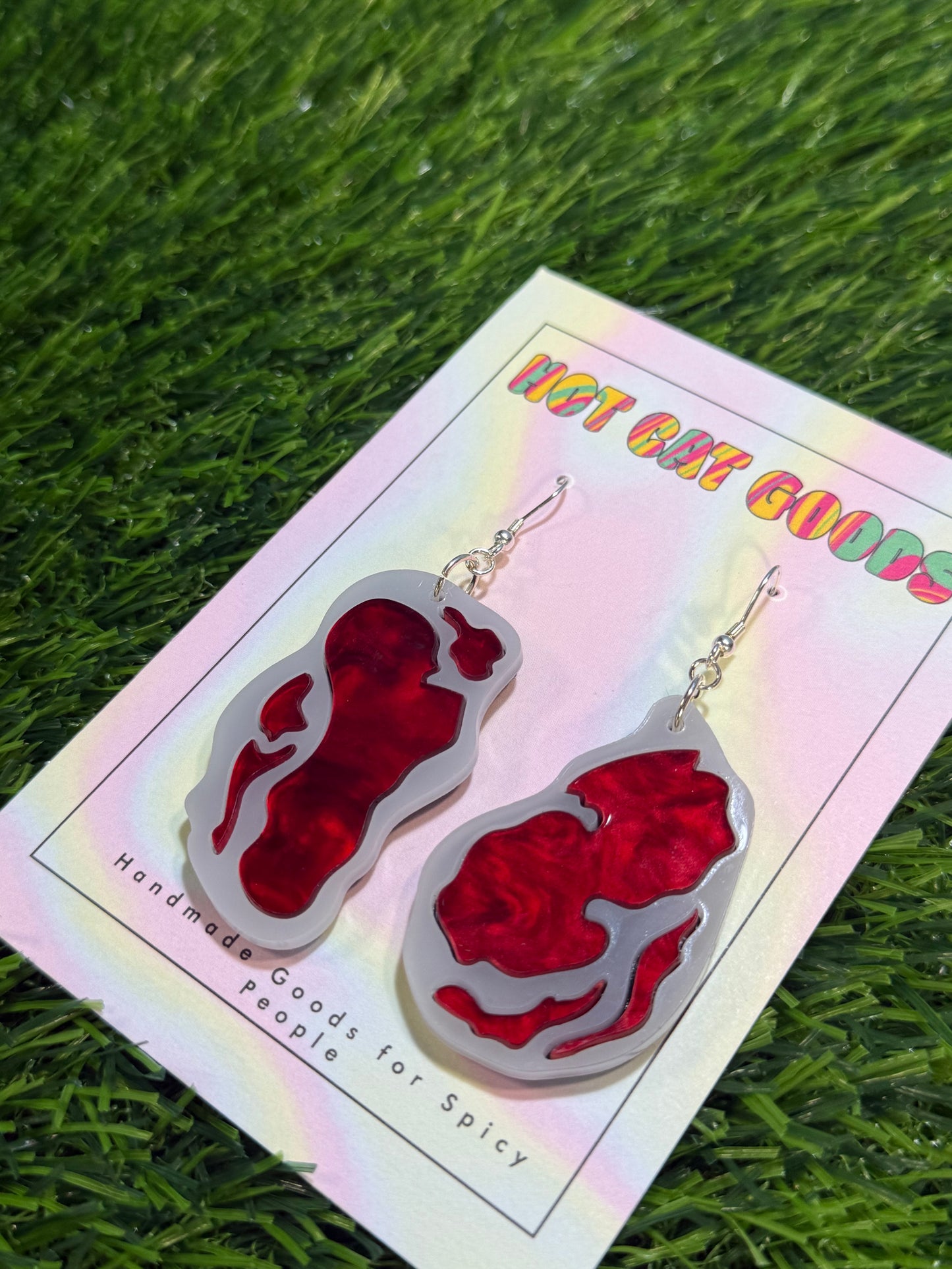 Steak Earrings
