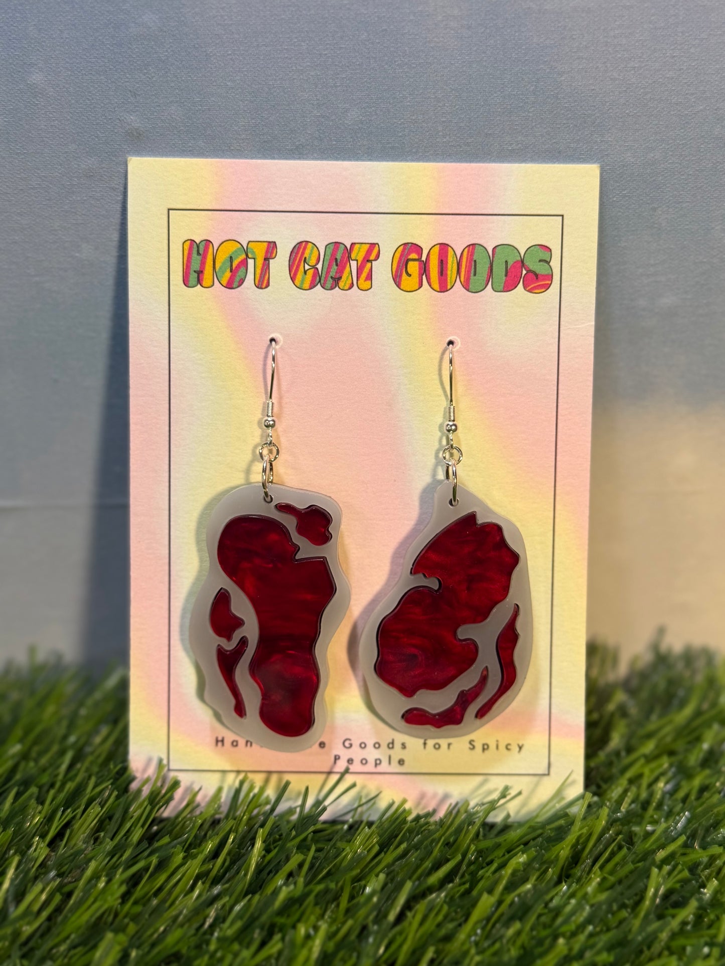 Steak Earrings