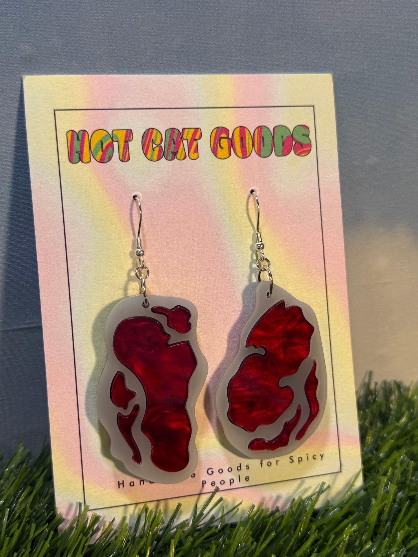 Steak Earrings