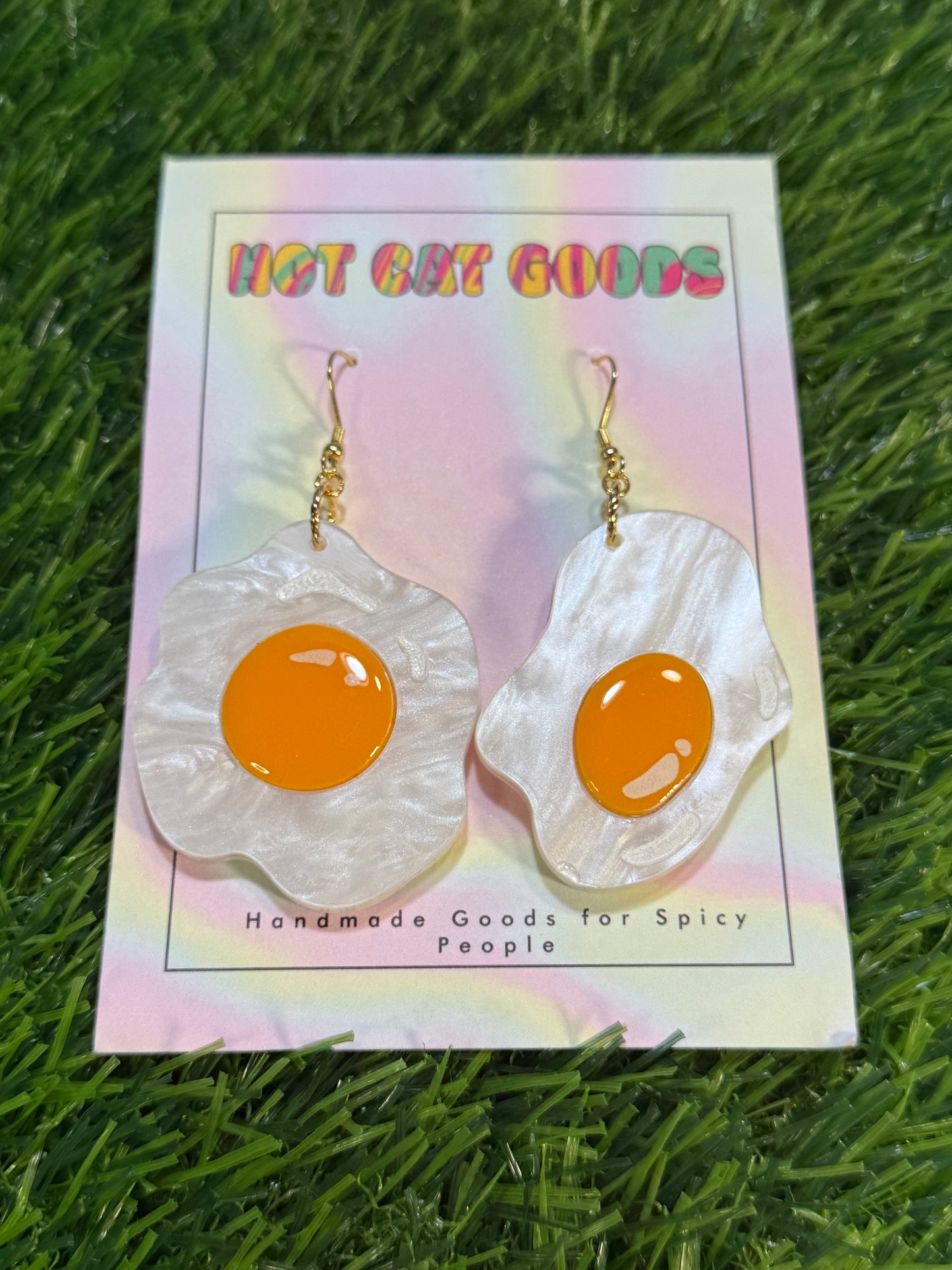 Sunny Side Up Egg Earrings