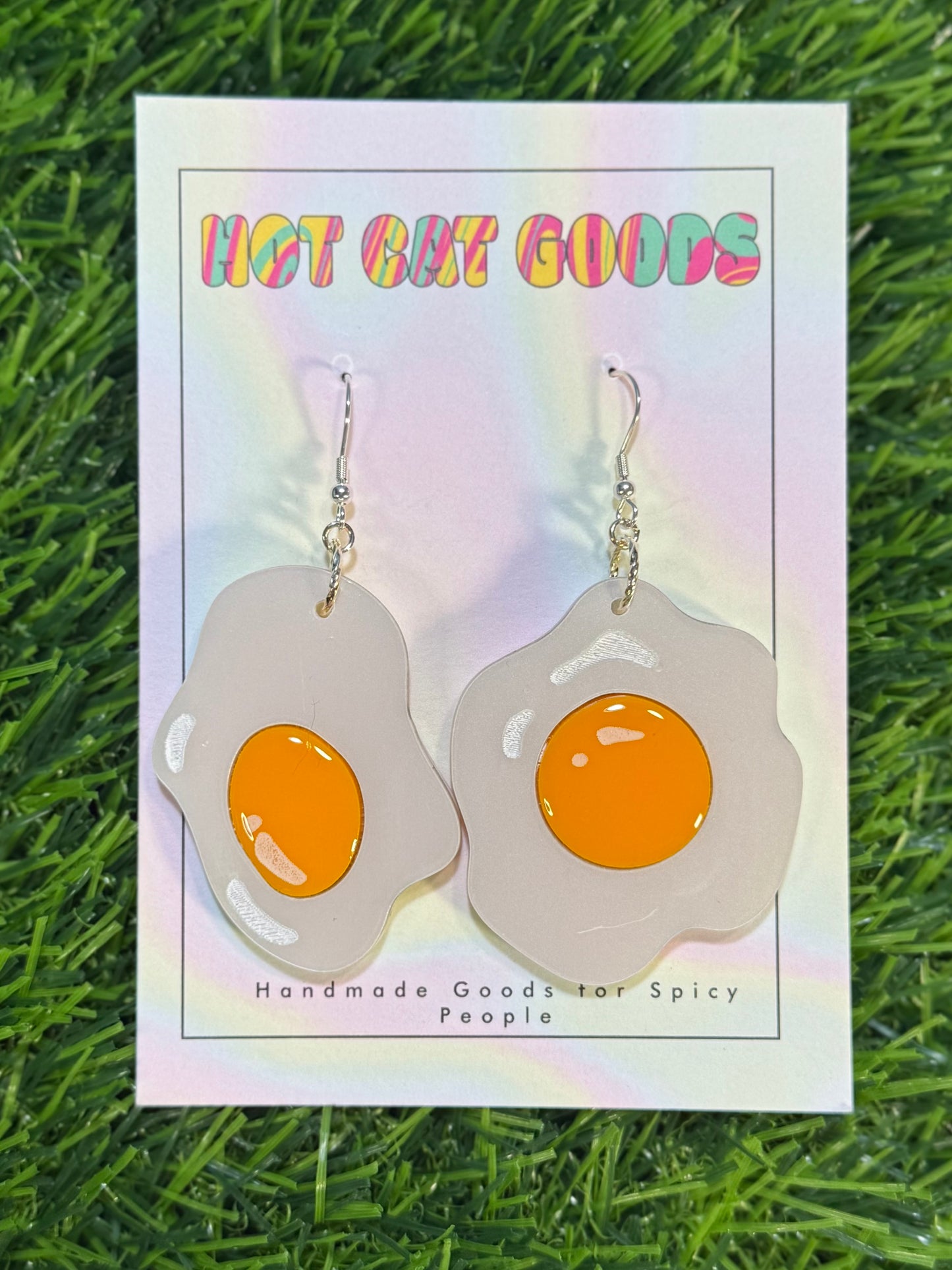 Sunny Side Up Egg Earrings