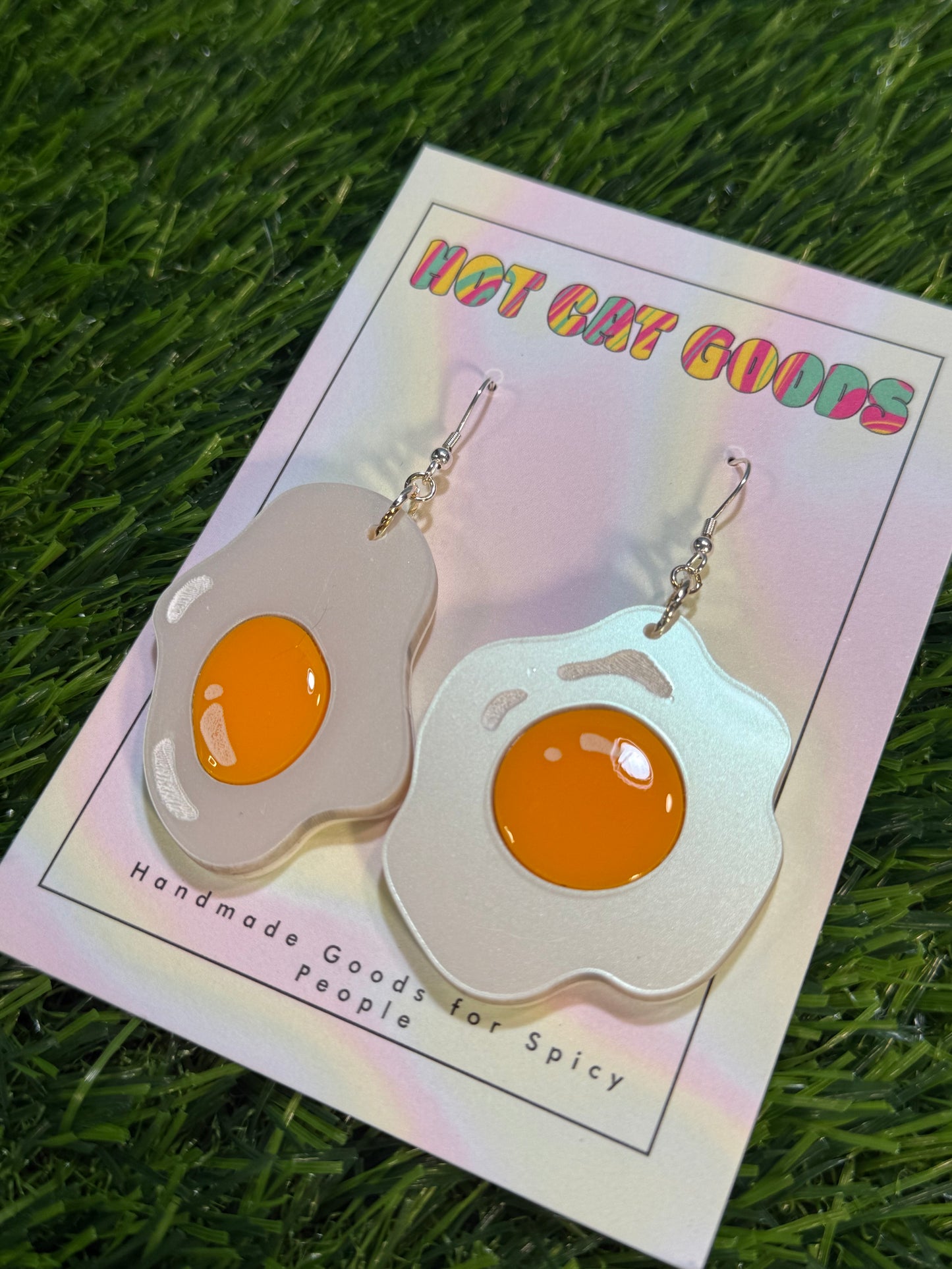 Sunny Side Up Egg Earrings