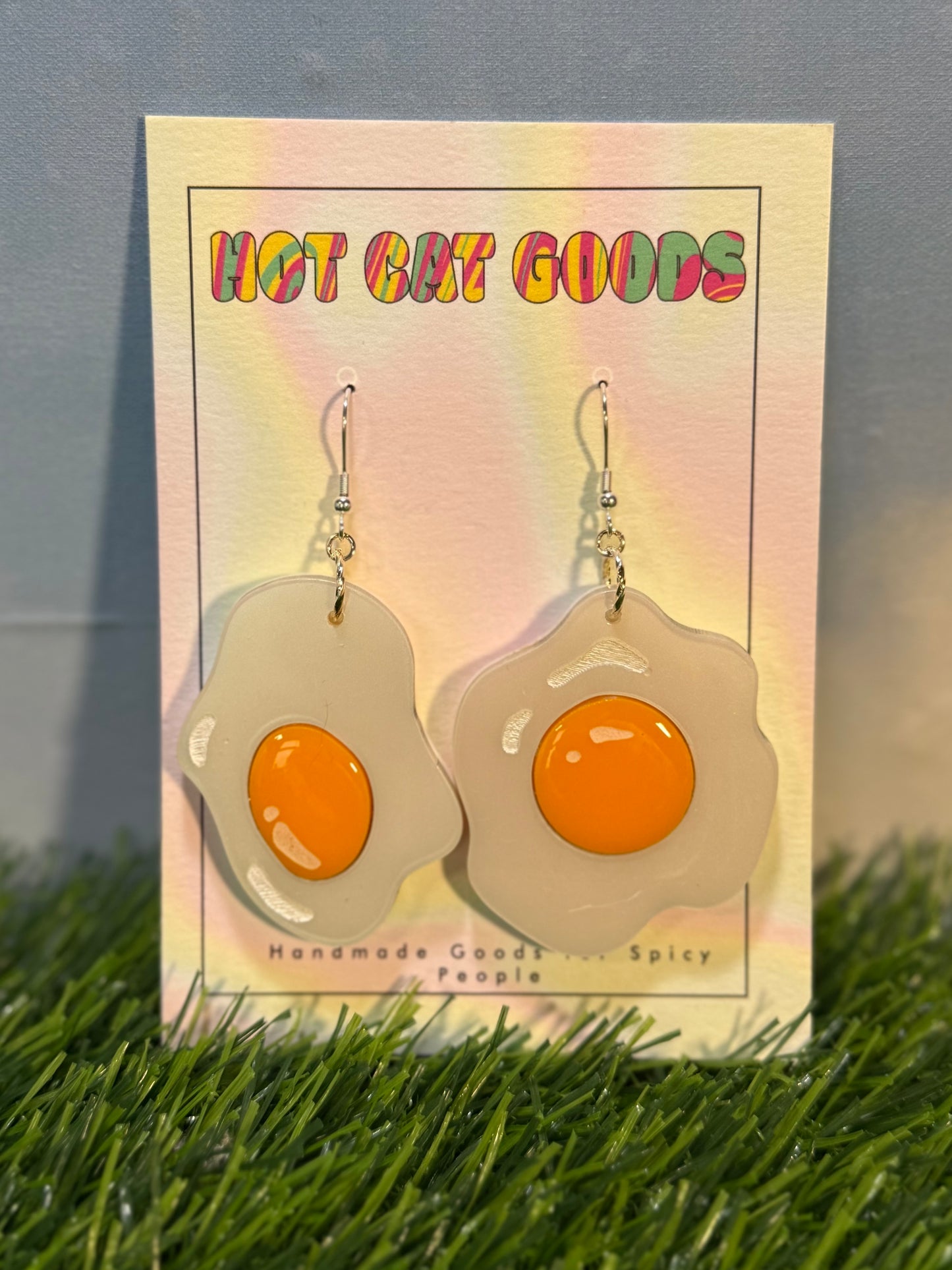Sunny Side Up Egg Earrings