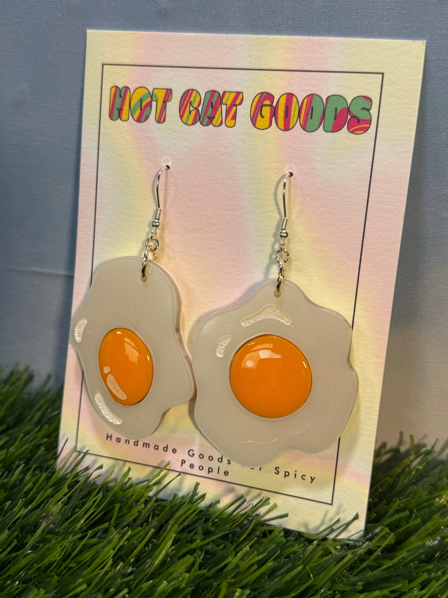 Sunny Side Up Egg Earrings