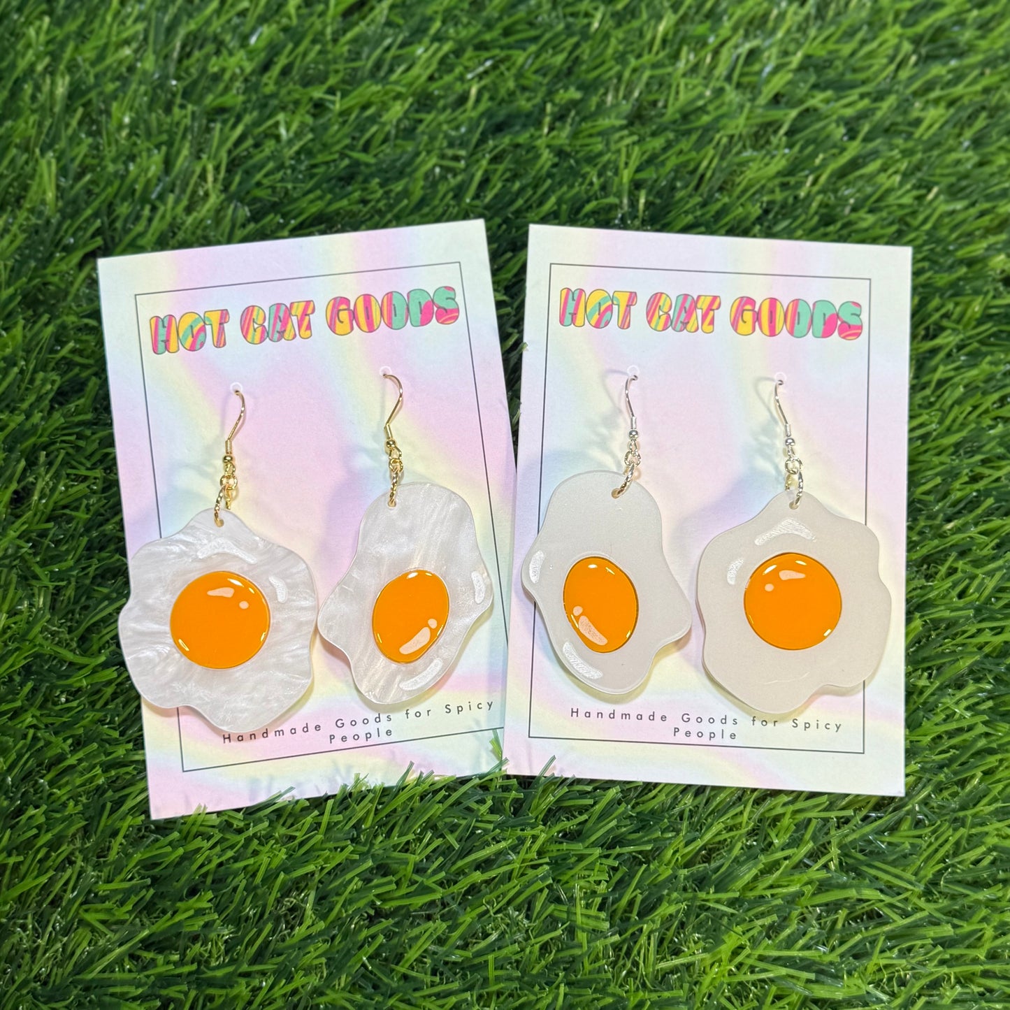 Sunny Side Up Egg Earrings