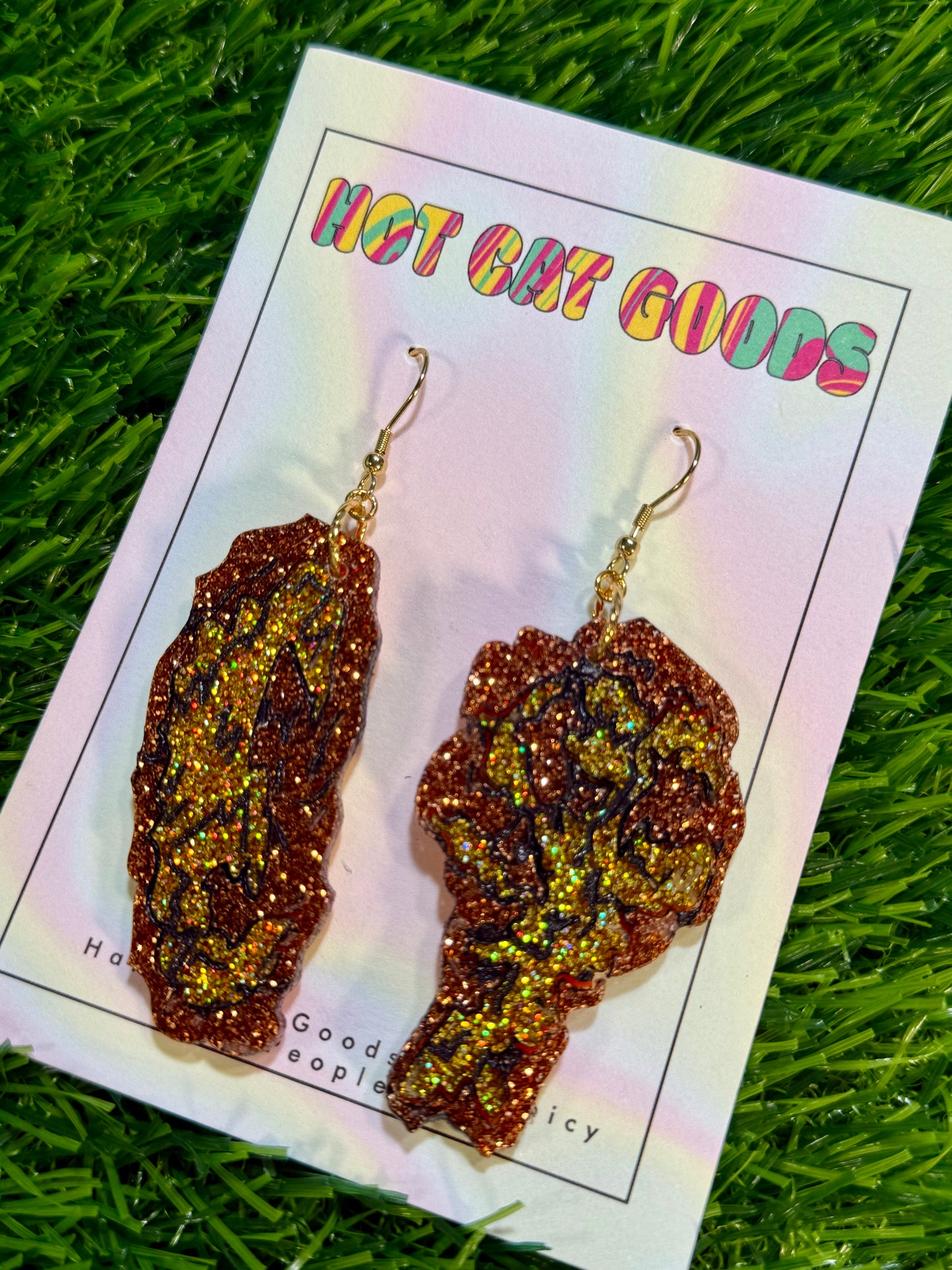 Wings Earrings (Flat and Drum)