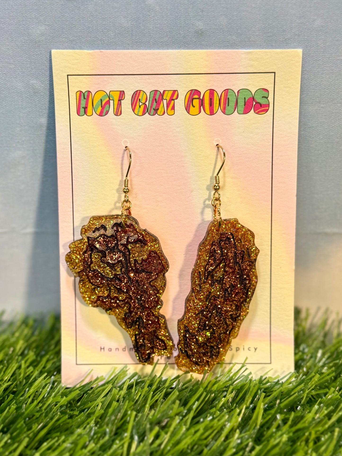 Wings Earrings (Flat and Drum)